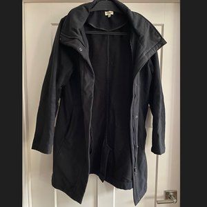 Mia Melon Black Insulated Rain Jacket